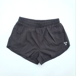Pedigree FreeRUN High Waist Lined Shorts with Zipper Pockets | Black